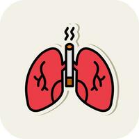 diseño de icono de vector de pulmones