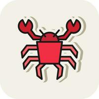 Crab Vector Icon Design