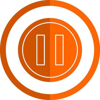 diseño de icono de vector de pausa