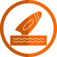 Surfboard Vector Icon Design