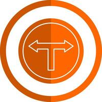 T Junction Vector Icon Design