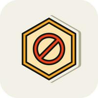 Wrong Way Vector Icon Design