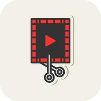 Video Editor Vector Icon Design