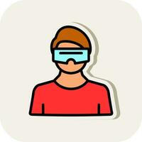 Virtual Reality Vector Icon Design