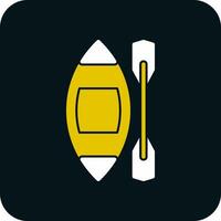 diseño de icono de vector de kayak