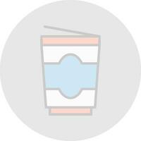 Yogurt Vector Icon Design