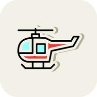 Helicopter Vector Icon Design