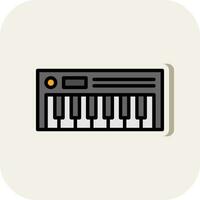 diseño de icono de vector de piano