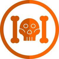 Skull And Bones Vector Icon Design