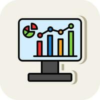 Analytics Vector Icon Design