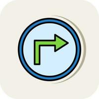 Turn Vector Icon Design