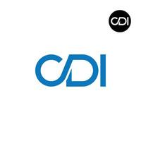 Letter CDI Monogram Logo Design vector