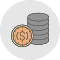 Coins Vector Icon Design