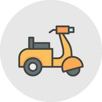 Scooter Vector Icon Design