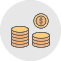 Coins Vector Icon Design