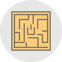 Labyrinth Vector Icon Design