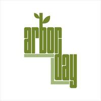 Happy Earth Day. Happy Arbor day typography. Icon. Logo. Vector illustration.