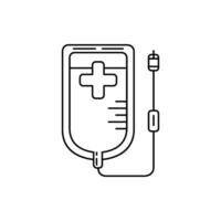 Infusion outline icon vector