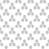 Social Behavior vector concept simple outline seamless pattern