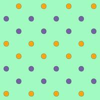 Seamless pattern of a moon in purple, and yellow on green background, Vector for fabric, wrapping, wallpaper, textile