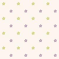 Seamless pattern of a Star in purple, and yellow on cream background, Vector for fabric, wrapping, wallpaper, textile