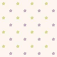 Seamless pattern of a Star in purple, and yellow on cream background, Vector for fabric, wrapping, wallpaper, textile