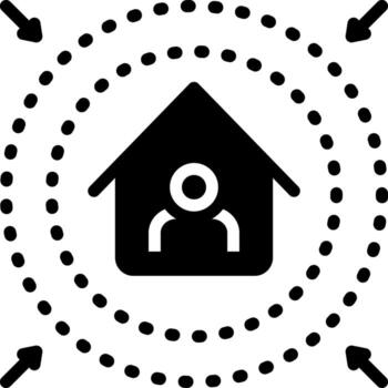 solid icon for prevent vector