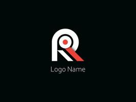 PR modern letter logo design vector