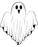 cute halloween ghosts illustration vector