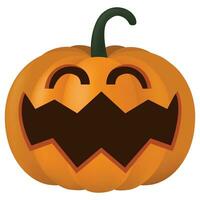 scary pumpkins halloween vector