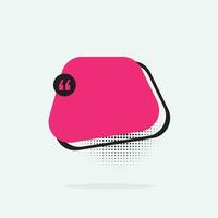 Quote box frame. Quote box icon. Texting quote box. Blank template quote text info design box quotation bubble blog quot symbols. Creative vector banner illustration.