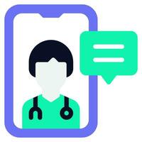 Telemedicine Icon illustration vector