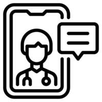 Telemedicine Icon illustration vector