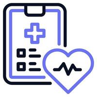 Health Data Analysis Icon vector