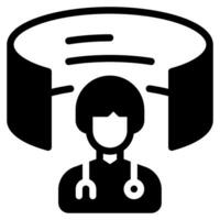 Augmented Reality in Medical Training Icon vector