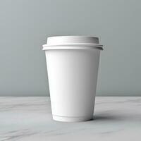 Coffee paper cup mockup Blank Coffee paper mug mock up cover photo