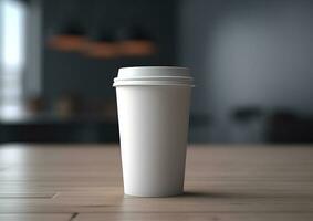 Coffee paper cup mockup Blank Coffee paper mug mock up cover photo