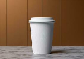 Coffee paper cup mockup Blank Coffee paper mug mock up cover photo