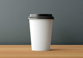 Coffee paper cup mockup Blank Coffee paper mug mock up cover photo