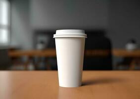 Coffee paper cup mockup Blank Coffee paper mug mock up cover photo