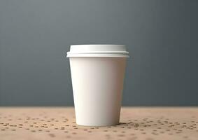 Coffee paper cup mockup Blank Coffee paper mug mock up cover photo