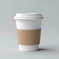 Coffee paper cup mockup Blank Coffee paper mug mock up cover photo