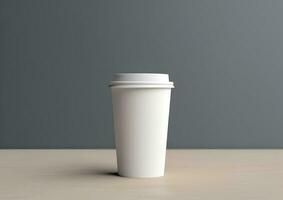 Coffee paper cup mockup Blank Coffee paper mug mock up cover photo