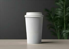 Coffee paper cup mockup - Blank Coffee mug mock up cover photo