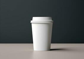 Coffee paper cup mockup Blank Coffee paper mug mock up cover photo