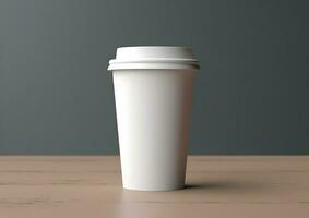 Coffee paper cup mockup Blank Coffee paper mug mock up cover photo