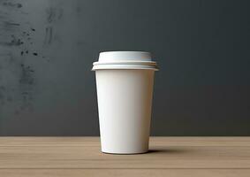 Coffee paper cup mockup Blank Coffee paper mug mock up cover photo