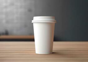 Coffee paper cup mockup Blank Coffee paper mug mock up cover photo