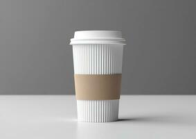 Coffee paper cup mockup - Blank Coffee mug mock up cover photo