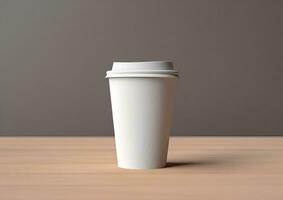 Coffee paper cup mockup - Blank Coffee mug mock up cover photo